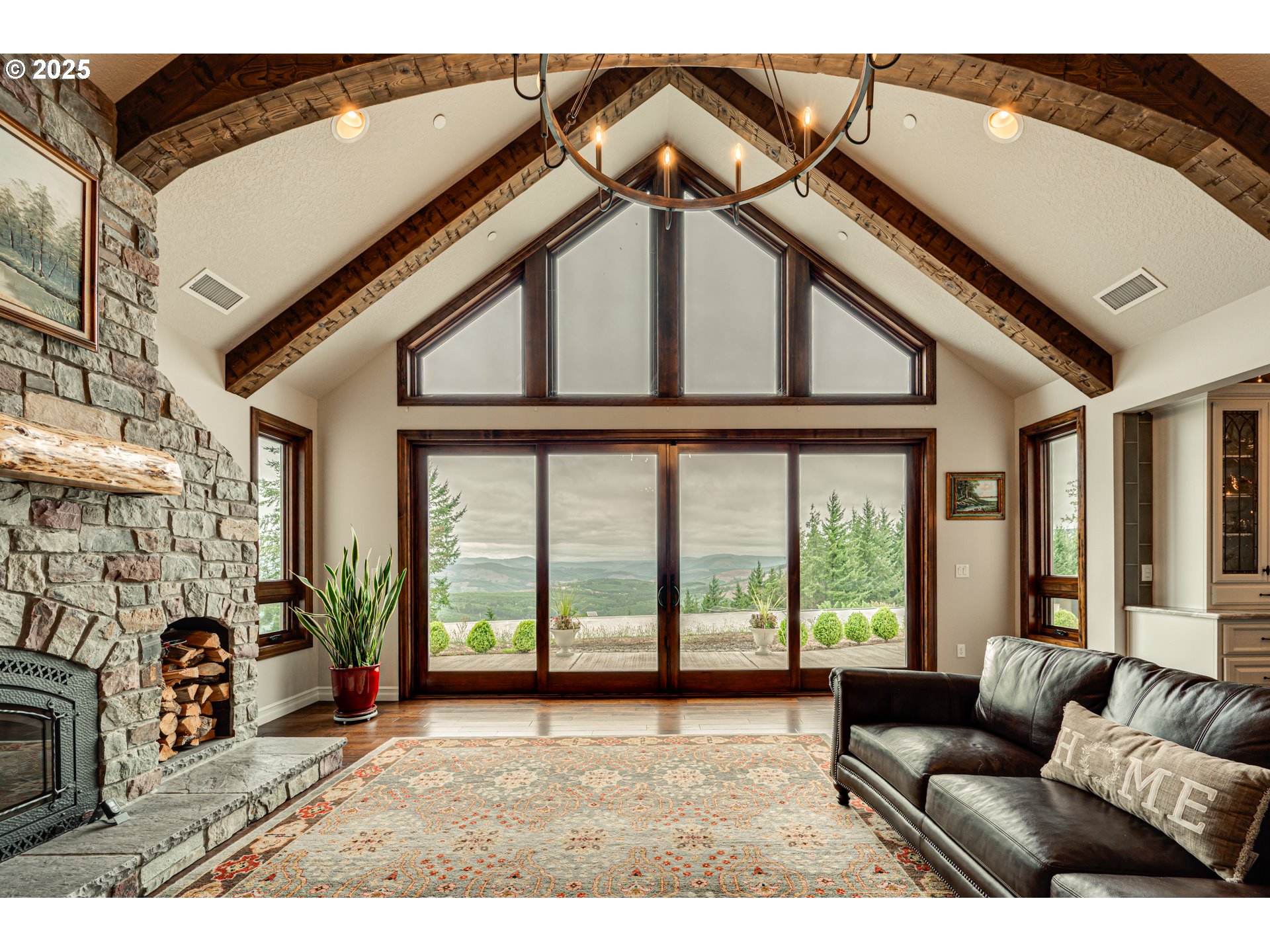 421 Woodland Heights Road Woodland, WA 98674 - Photo 4 of 48 a living room with furniture and a large window