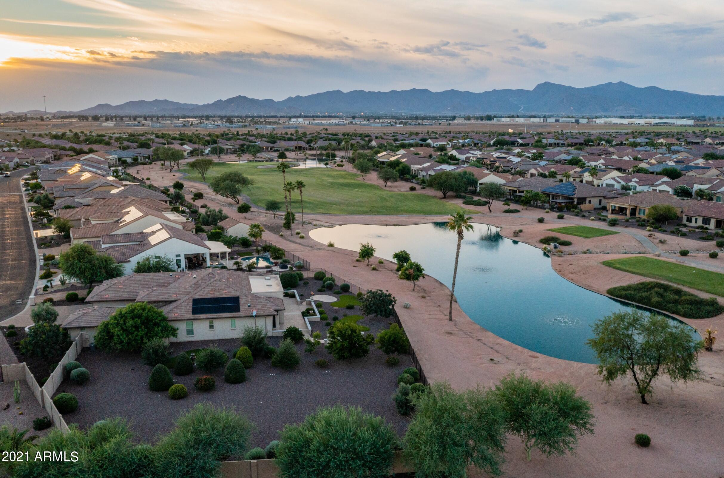 16720 West Berkeley Road Goodyear, AZ 85395 - Photo 4 of 28 Aerial Back with Lake