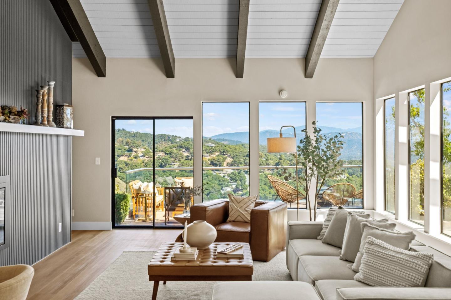 13399 Middle Canyon Road Carmel Valley, CA 93924 - Photo 9 of 32 a living room with furniture and a large window