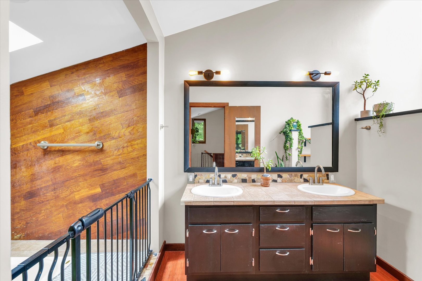 1910 Stratford Court Champaign, IL 61821 - Photo 26 of 39 a bathroom with a sink vanity and mirror
