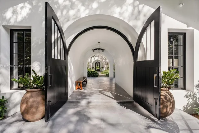 a view of entrance gate of the house