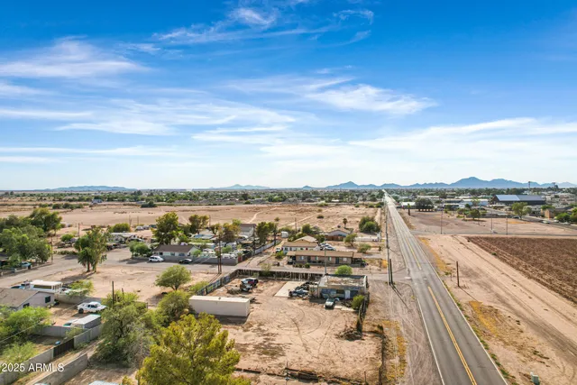 an aerial view of a city