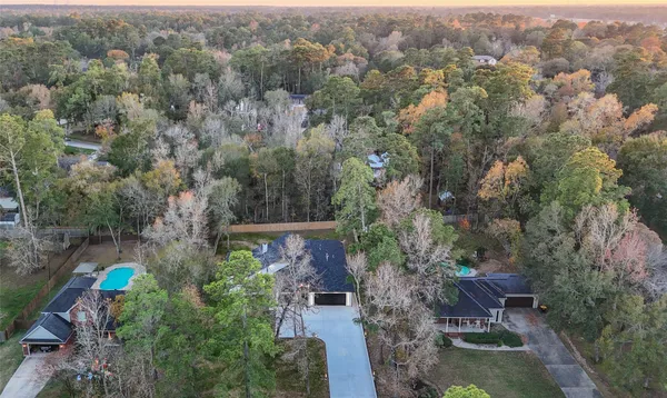 an aerial view of house with outdoor space