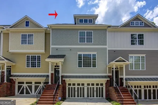 a front view of a house