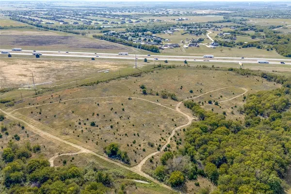 an aerial view of a beach