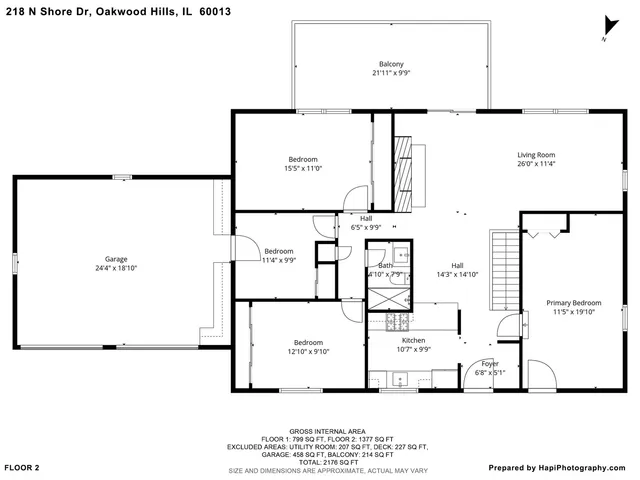 $537,000 | 218 North Shore Drive, Oakwood Hills, IL 60013