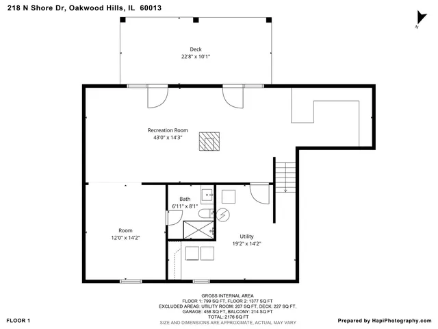 $537,000 | 218 North Shore Drive, Oakwood Hills, IL 60013