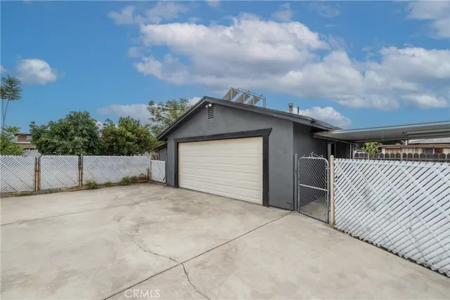 a backyard of a house