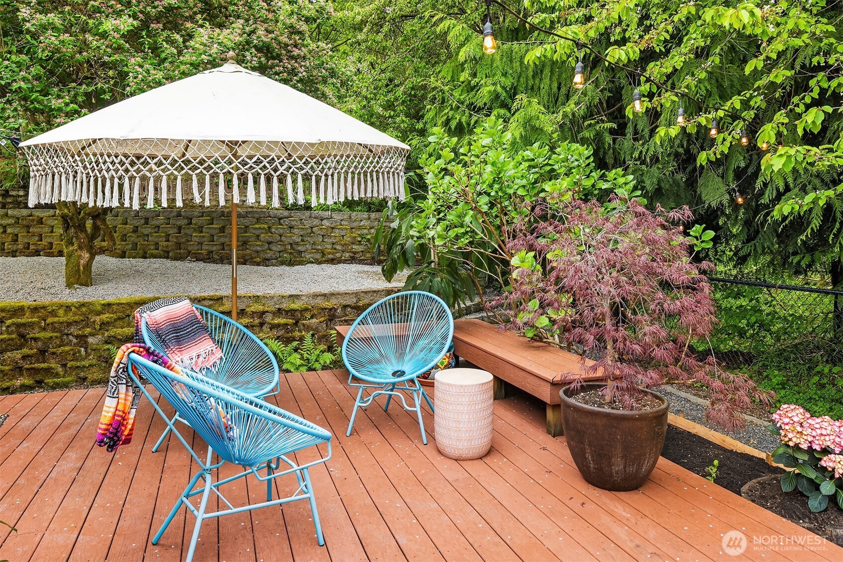 4938 Narbeck Avenue Everett, WA 98203 - Photo 26 of 40 a view of outdoor sitting area with furniture and wooden floor