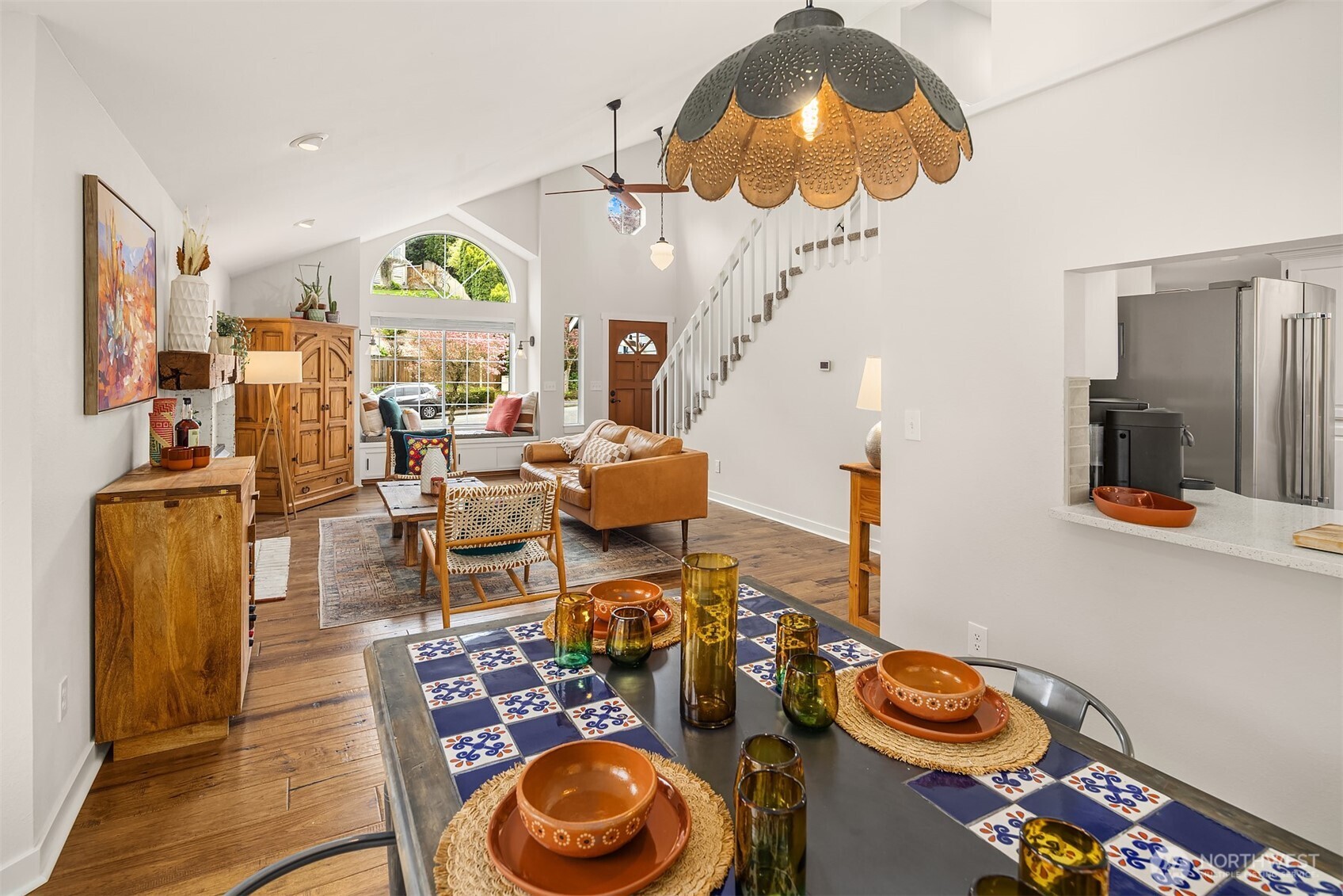 4938 Narbeck Avenue Everett, WA 98203 - Photo 5 of 40 a living room with dining table and wooden floor