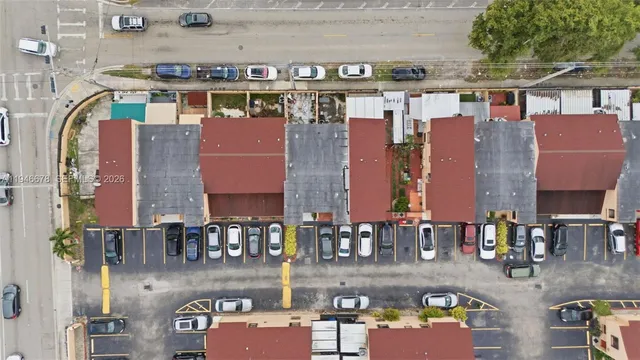 an aerial view of multiple houses