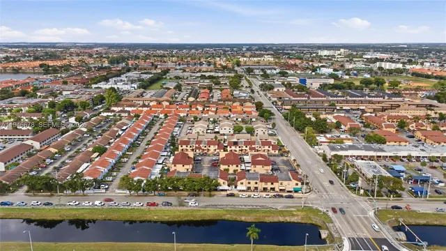 an aerial view of residential building with outdoor space