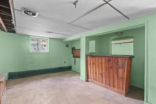 a view of a house with a street