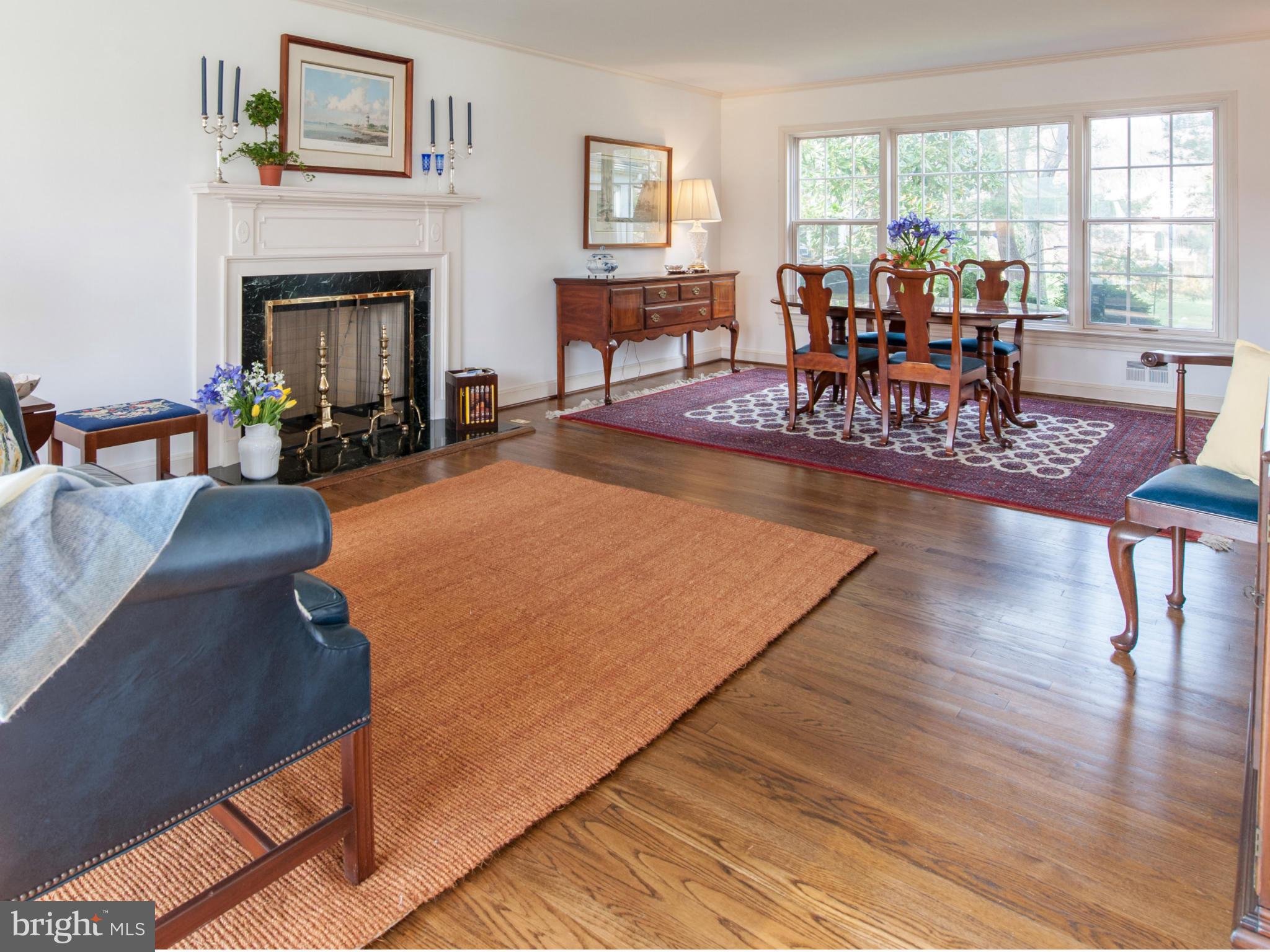 257 Providence Road Annapolis, MD 21409 - Photo 8 of 30 a living room with fireplace furniture and a large window