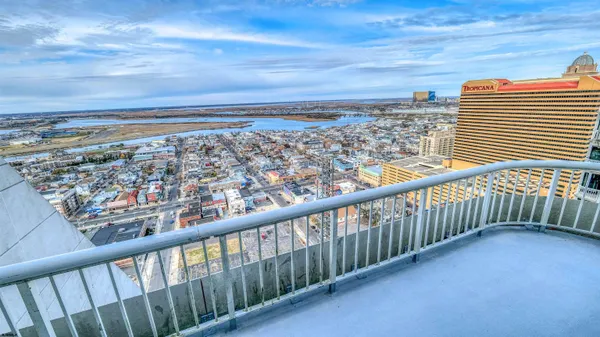 a view of balcony with city view