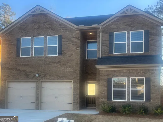 a front view of a house