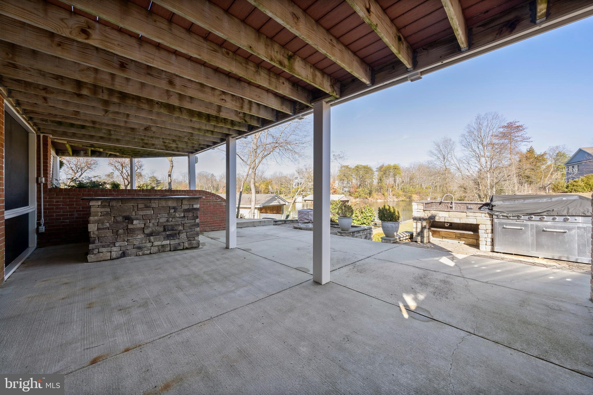 24991 Briscoe Road Hollywood, MD 20636 - Photo 52 of 130 Covered Patio & Outdoor Kitchen, Fire Pit & Bar