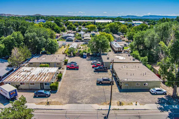an aerial view of a