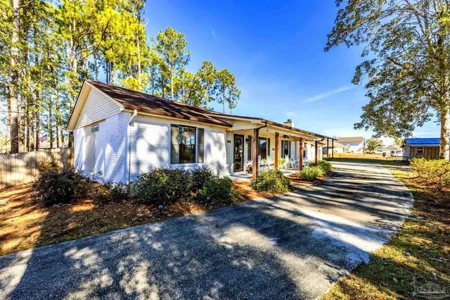 a view of a door of the house