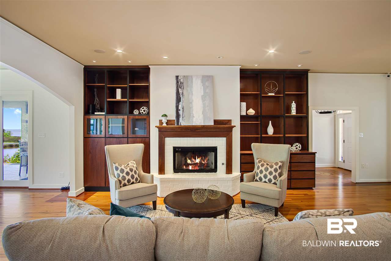 3136 Cumberland Road Theodore, AL 36582 - Photo 9 of 50 Large cozy Living Room with woodburning fireplace.