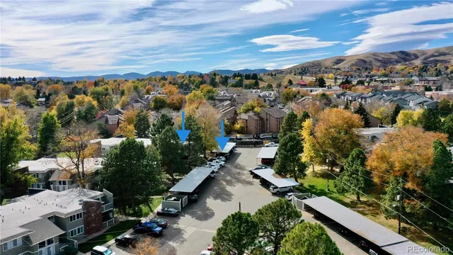 an aerial view of multiple house