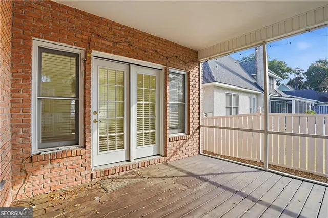 a view of a house with a porch