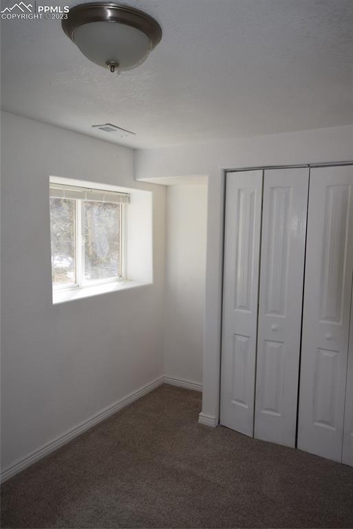 17618 Highway 67 Divide, CO 80814 - Photo 28 of 45 an empty room with a chandelier fan and window