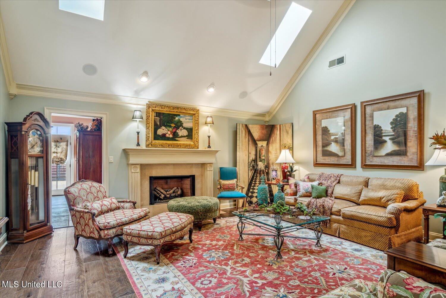7300 Davidson Road Olive Branch, MS 38654 - Photo 10 of 55 Great Room with Fireplace and Gas Logs