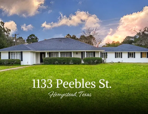 $369,900 | 1133 Peebles Street, Hempstead, TX 77445