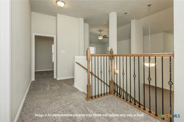 a view of a hallway with a hallway