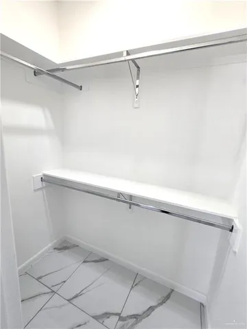 a close view of closet