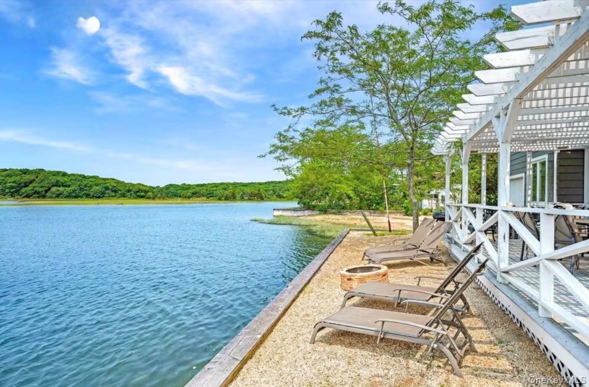 286 Towd Point Road Southampton, NY 11968 - Photo 5 of 35 a view of swimming pool with outdoor seating and plants