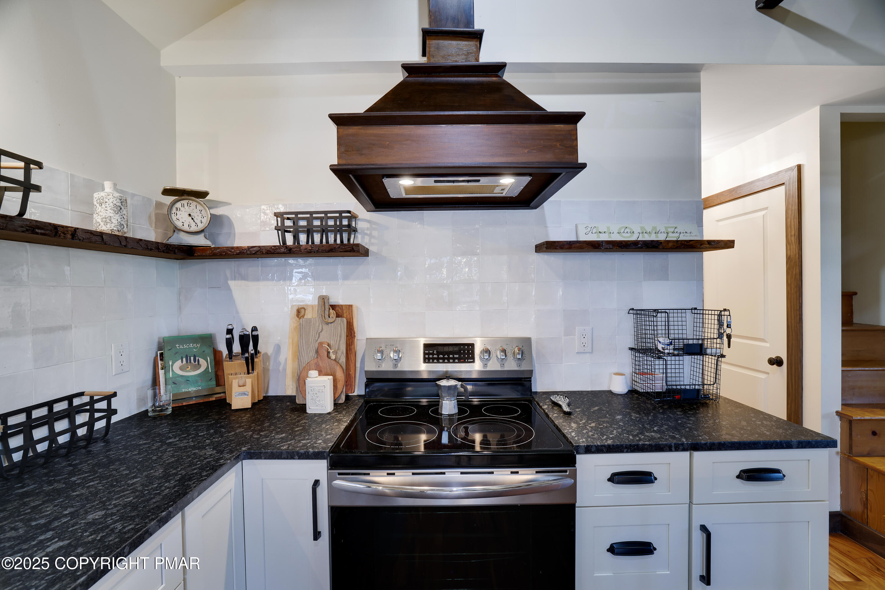104 Haverhill Road Cresco, PA 18326 - Photo 12 of 86 a kitchen with stainless steel appliances granite countertop a sink stove and cabinets