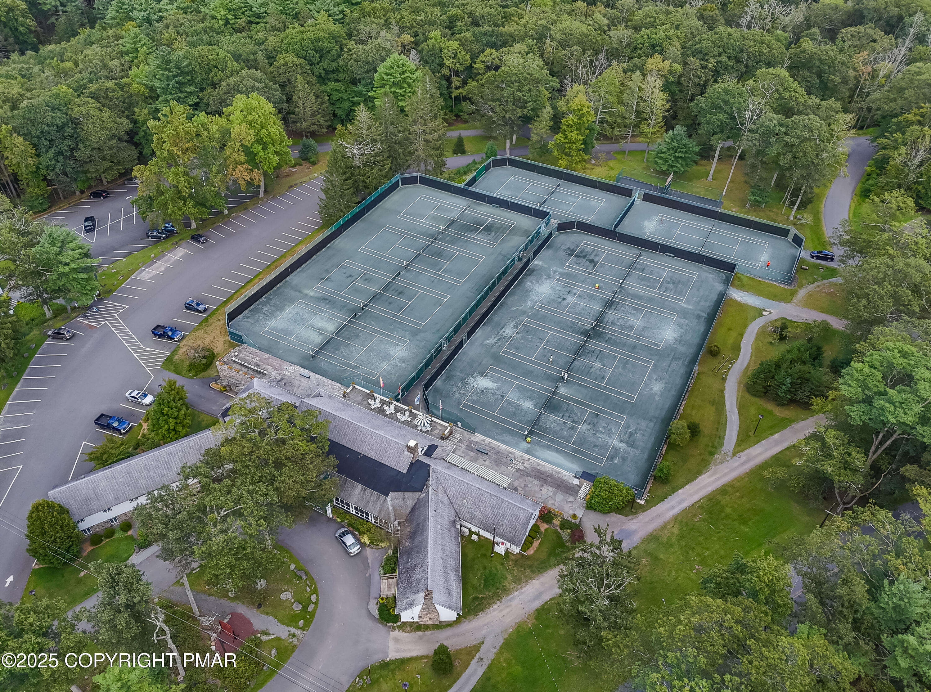 104 Haverhill Road Cresco, PA 18326 - Photo 64 of 86 an aerial view of a house with a yard