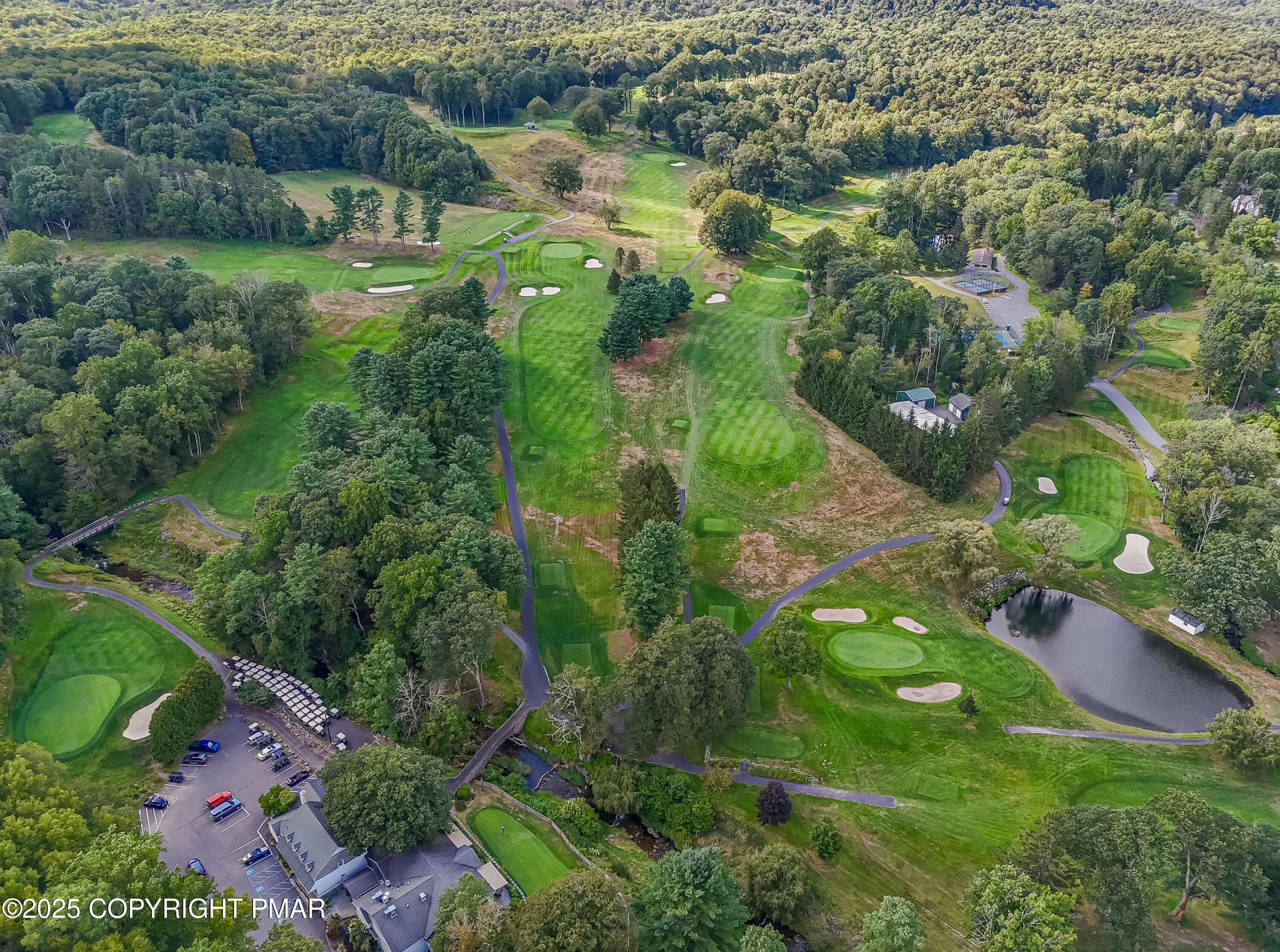 104 Haverhill Road Cresco, PA 18326 - Photo 81 of 86 an aerial view of residential houses with outdoor space and trees