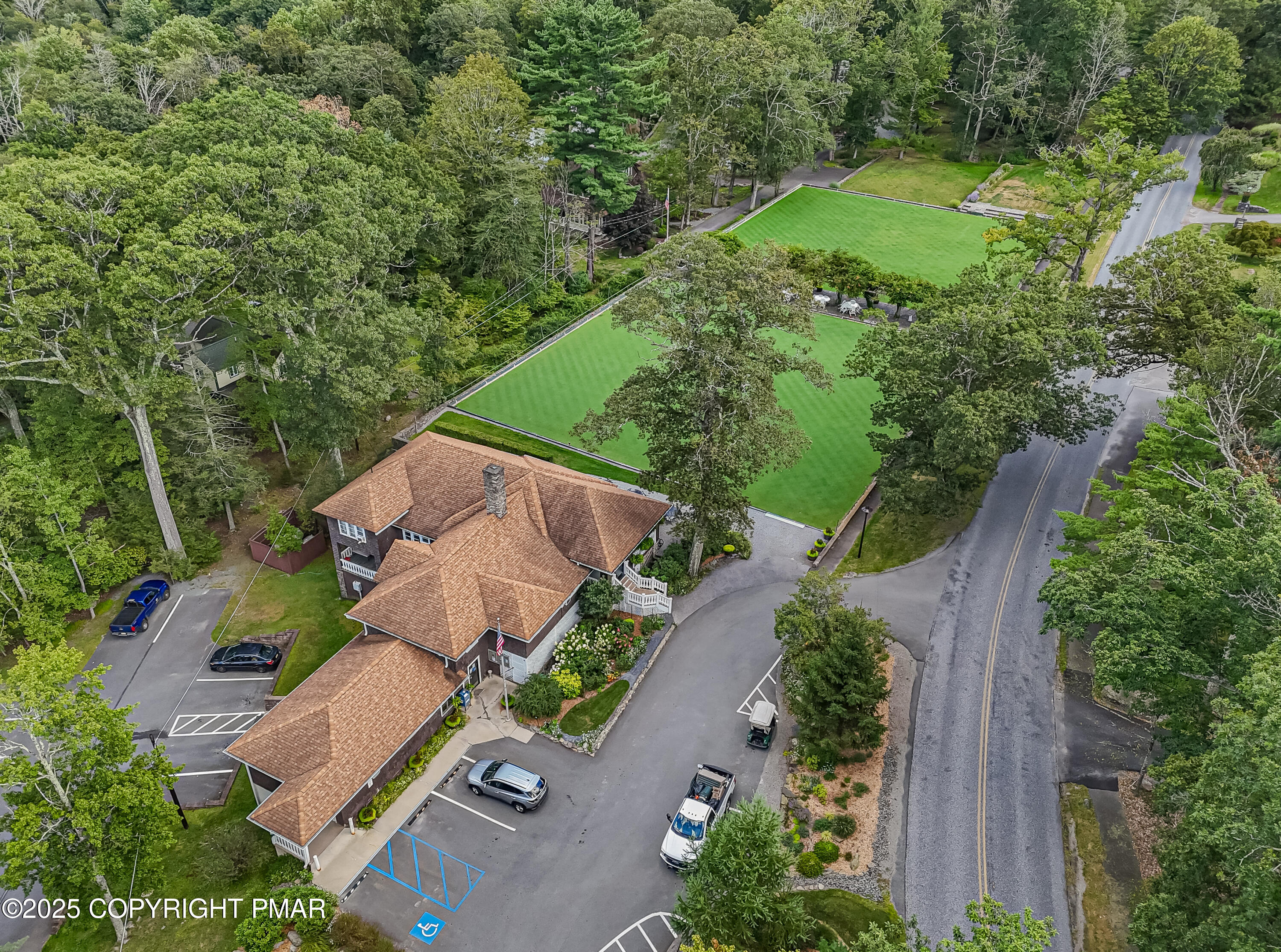104 Haverhill Road Cresco, PA 18326 - Photo 83 of 86 an aerial view of a house with outdoor space and street view