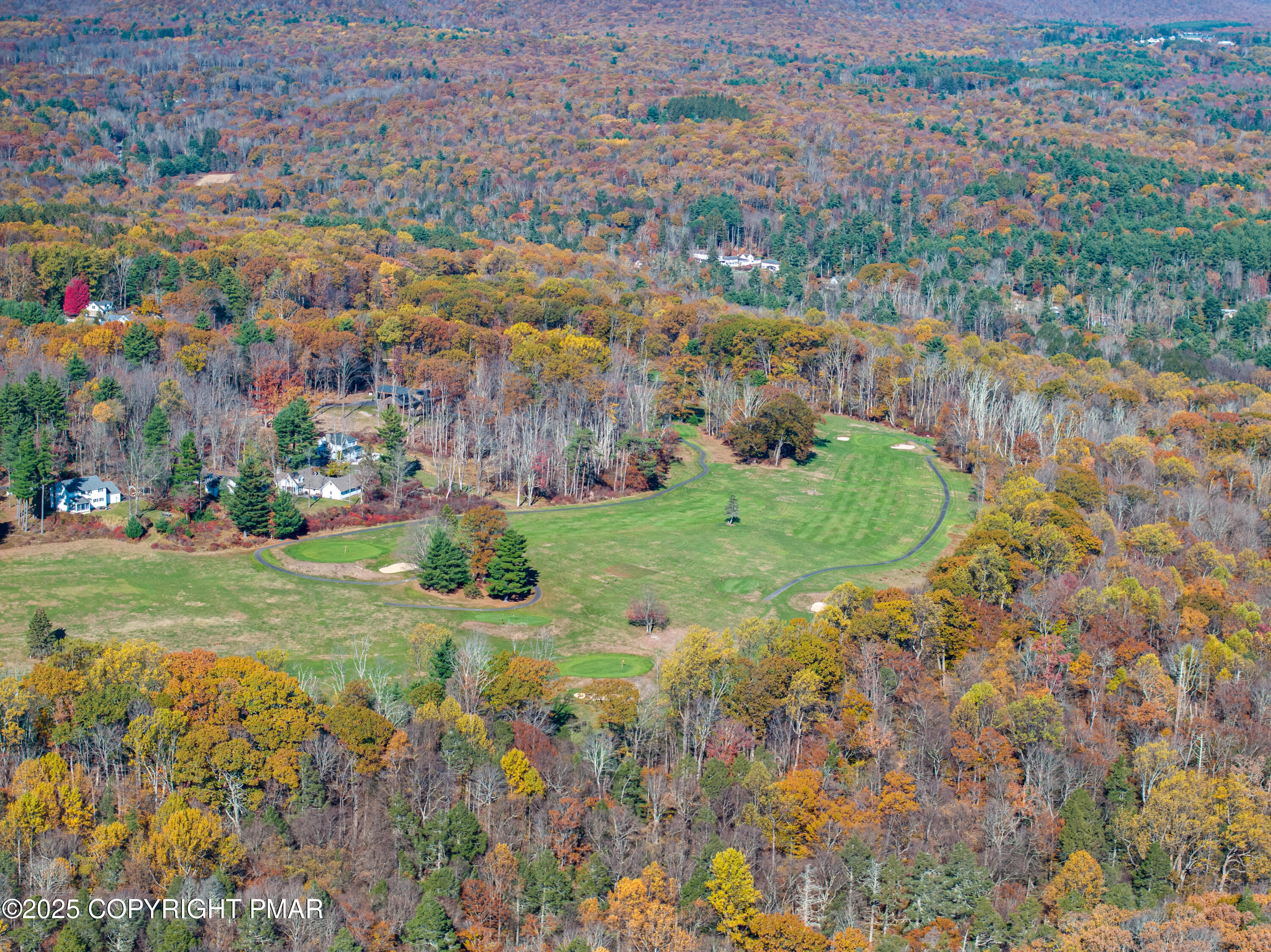 104 Haverhill Road Cresco, PA 18326 - Photo 85 of 86 an aerial view of residential houses with outdoor space and trees