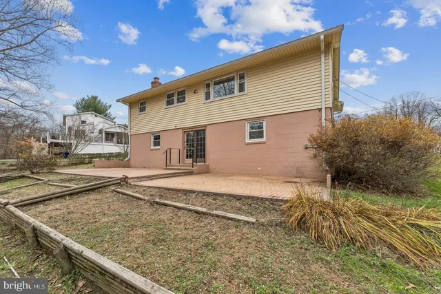 a house view with a backyard space