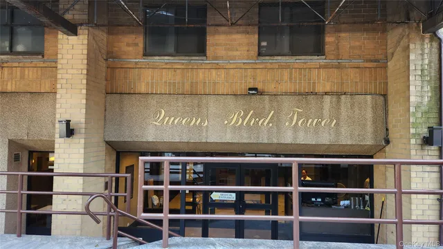 a view of a door and an outdoor space