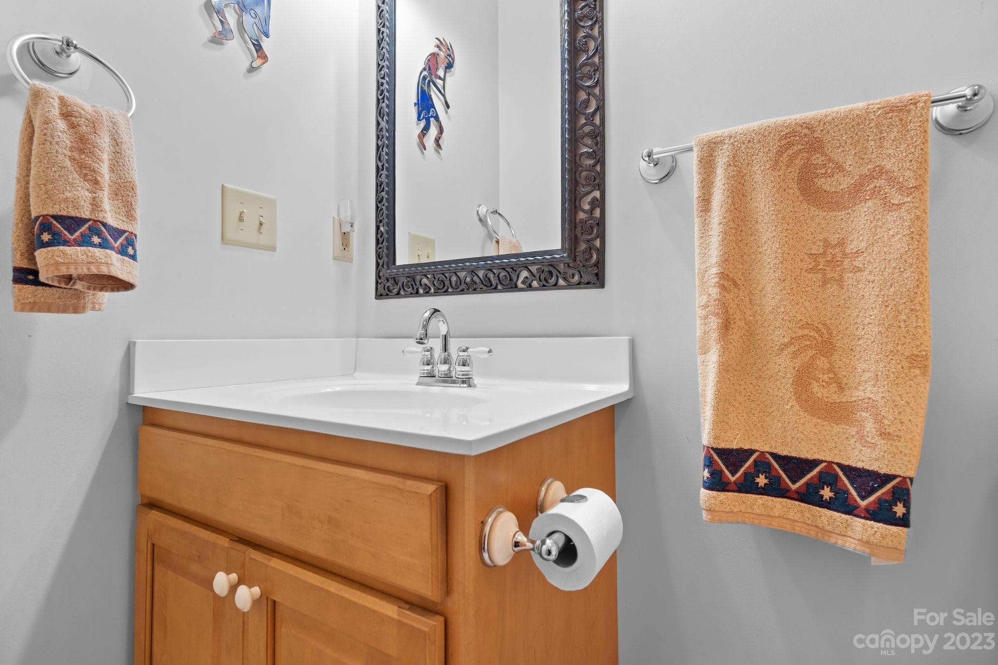 40 Autumn View Drive Hendersonville, NC 28792 - Photo 30 of 48 a bathroom with a sink and a mirror