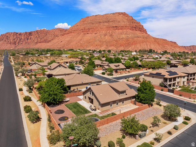 225 Falcon Court Ivins, UT 84738 - Photo 34 of 47 Aerial perspective of suburban area with mountains