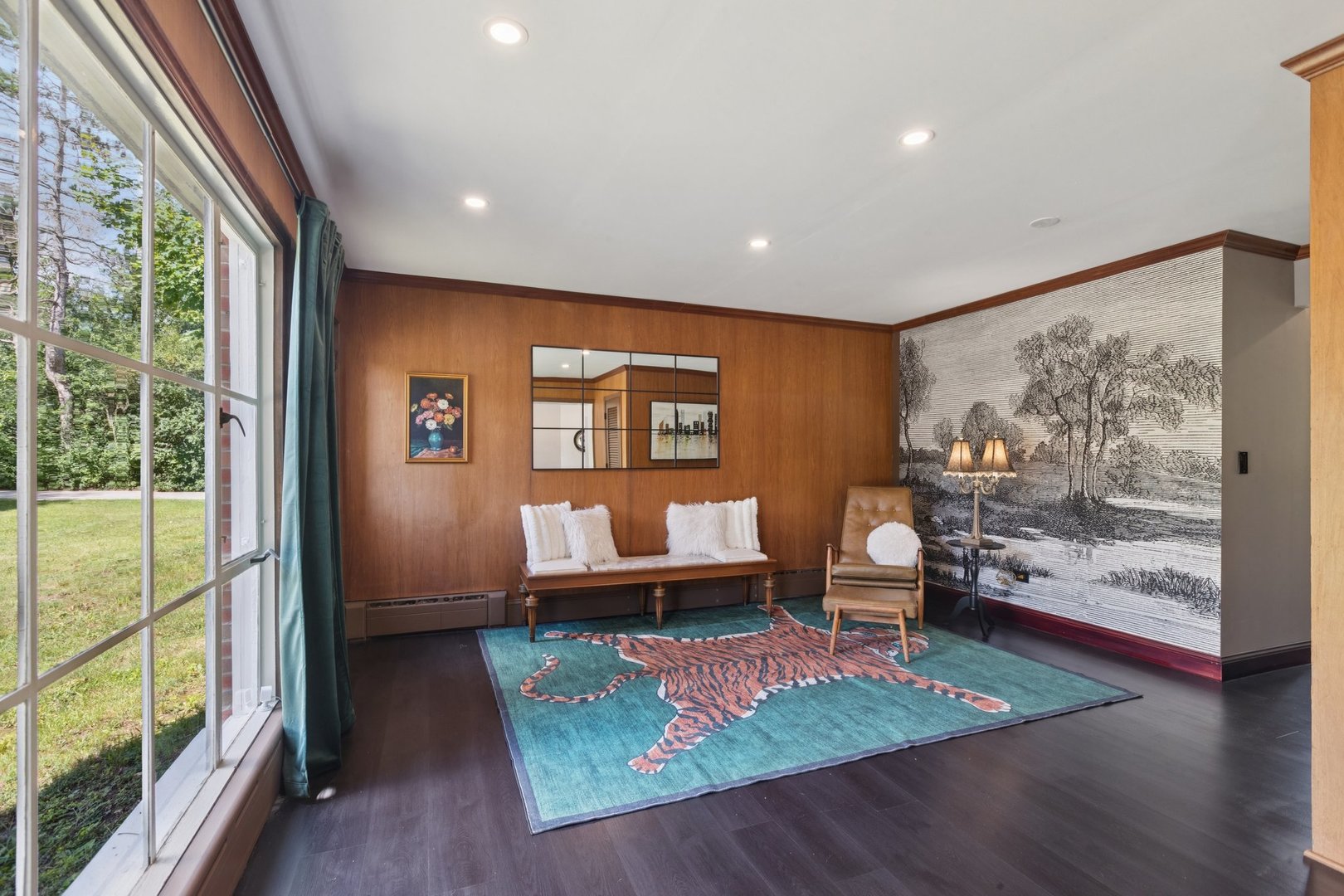60 Ridge Road Barrington Hills, IL 60010 - Photo 18 of 70 a living room with furniture and a large window