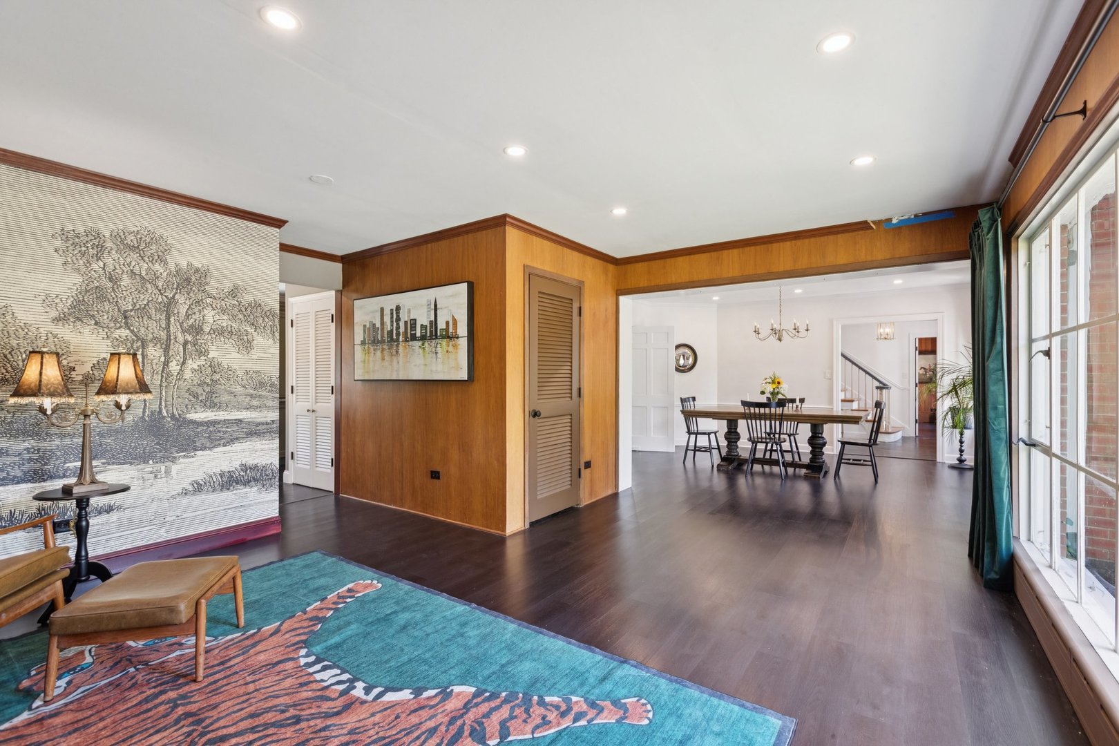 60 Ridge Road Barrington Hills, IL 60010 - Photo 19 of 70 a living room with furniture and wooden floor