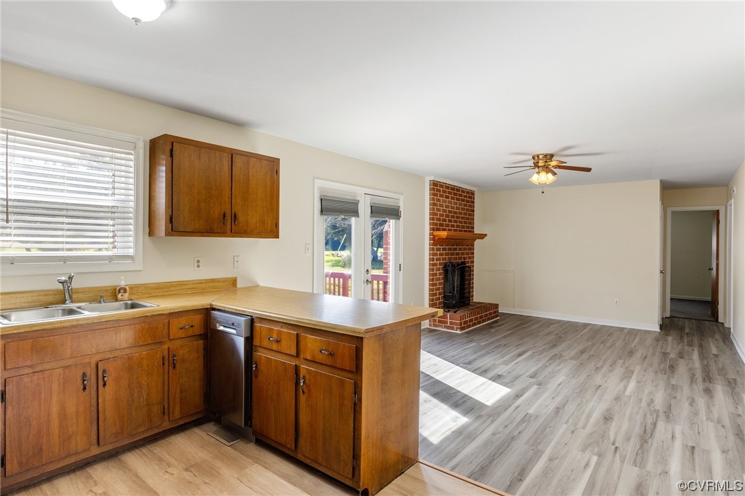 4540 Powhatan Lakes Road Powhatan, VA 23139 - Photo 4 of 23 a kitchen with a sink cabinets and wooden floor