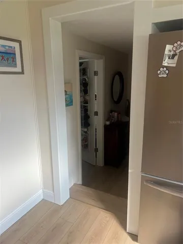 a view of a walk in closet