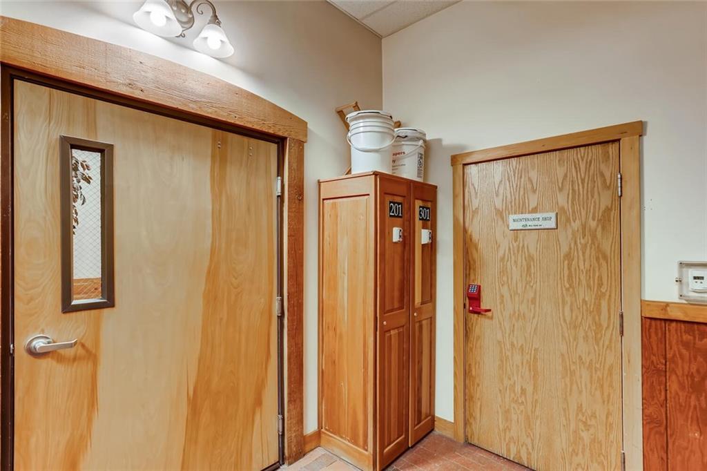 56 River Run Road, Unit 301 Keystone, CO 80435 - Photo 19 of 30 a view of a bathroom with a shower and a mirror