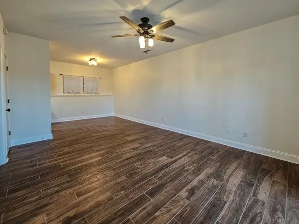 wooden floor in an empty room