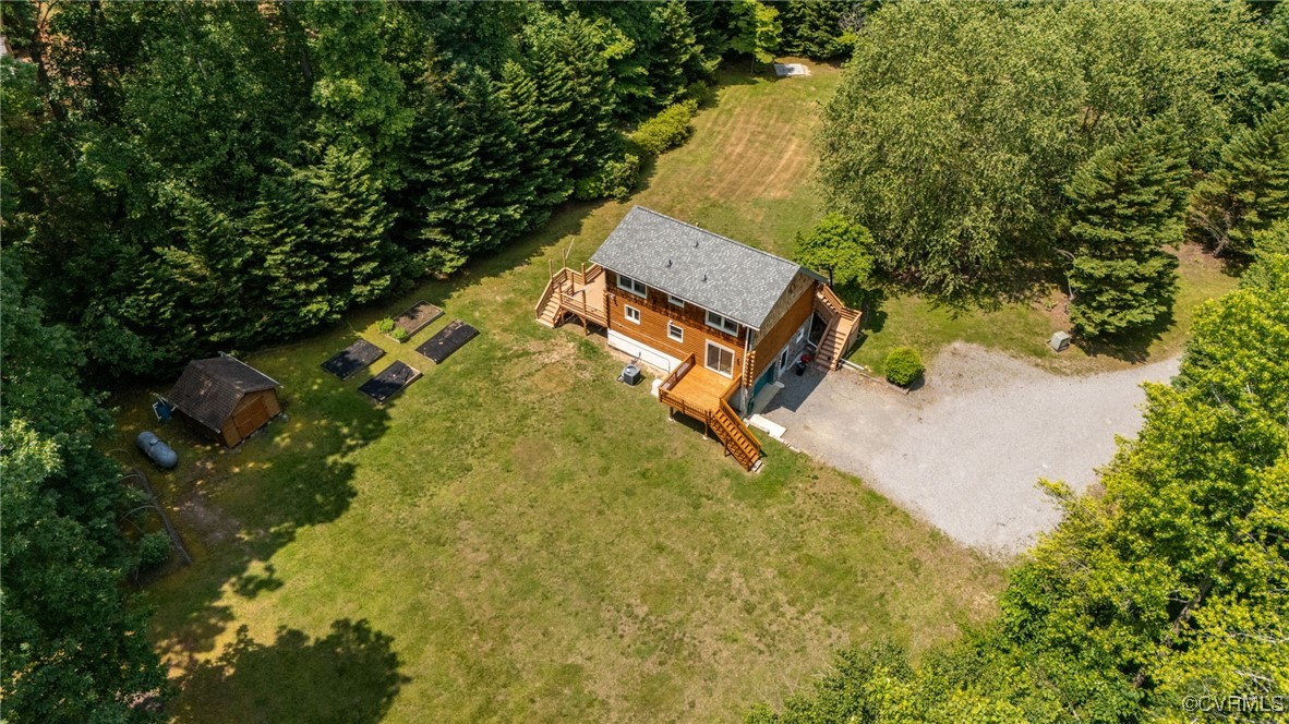 4285 Hadensville Farm Road Mineral, VA 23117 - Photo 28 of 32 an aerial view of residential house with outdoor space