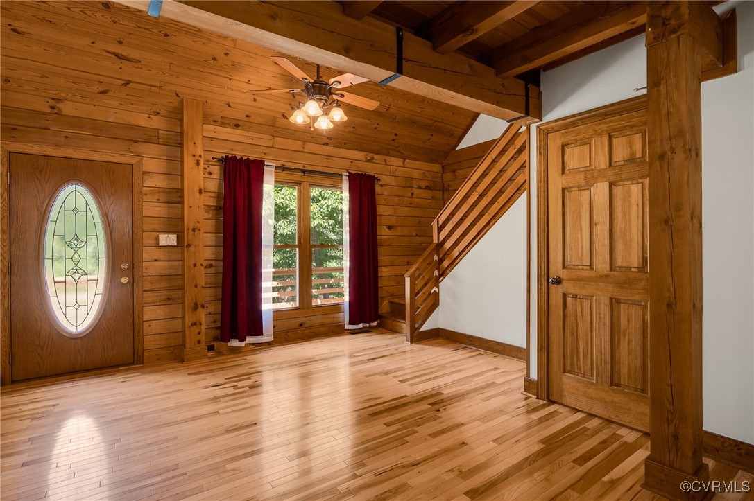 4285 Hadensville Farm Road Mineral, VA 23117 - Photo 6 of 32 a view of an entryway with wooden floor and door