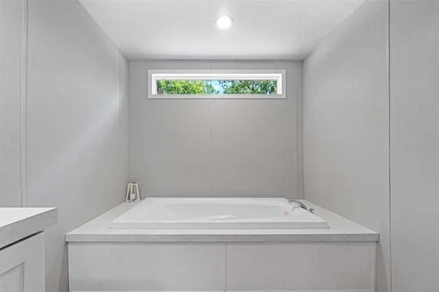 a utility room with a window